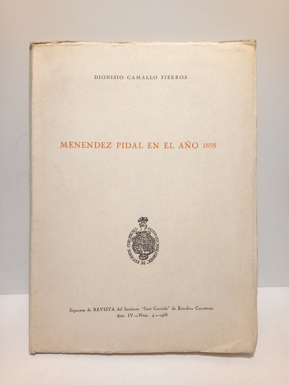 Menéndez Pidal en el año 1898