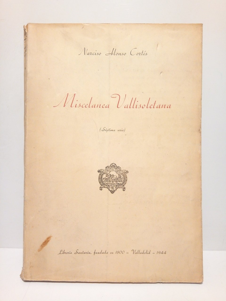 Miscelánea vallisoletana (séptima serie) | Immagine principale