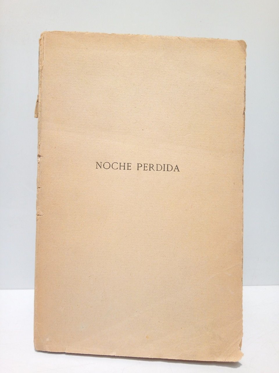 Noche perdida. (Novelas cortas)
