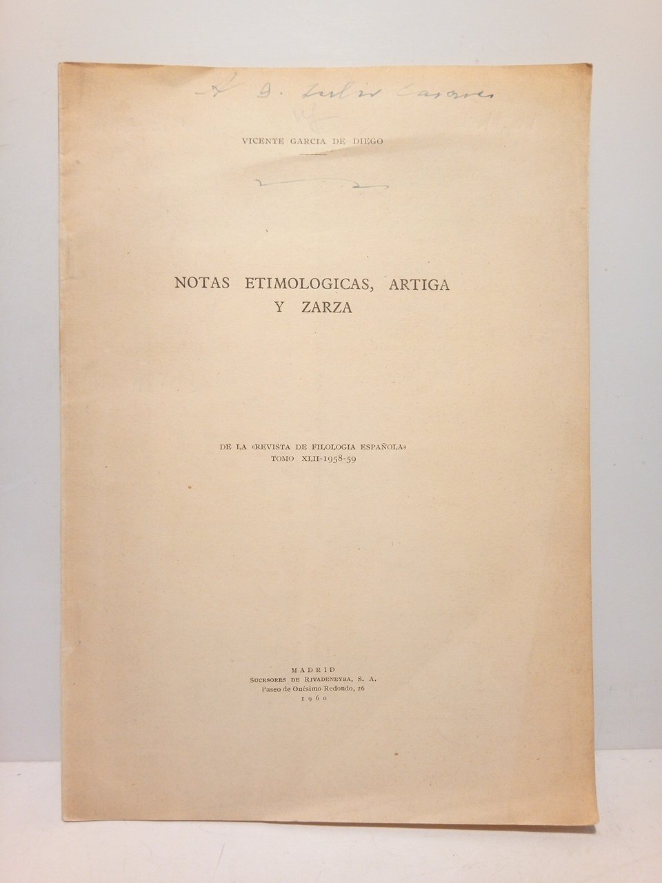 Notas etimológicas, artiga y zarza | Immagine principale