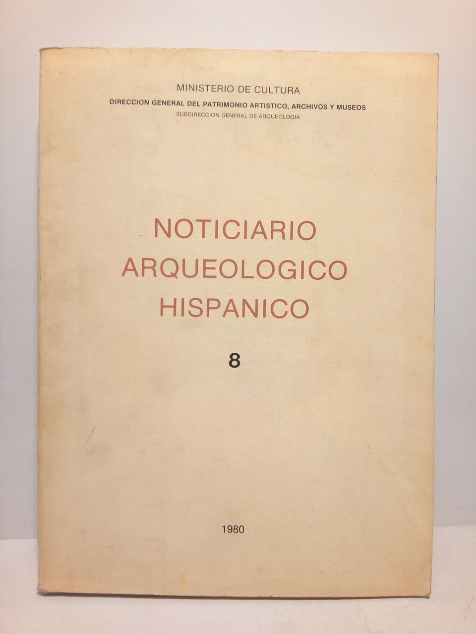 Noticiario Arqueológico Hispánico. 8 | Immagine principale