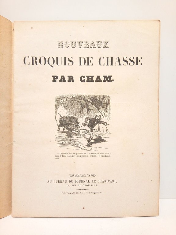 Nouveaux croquis de chasse. [Bonito álbum de 15 láminas xilográficas …