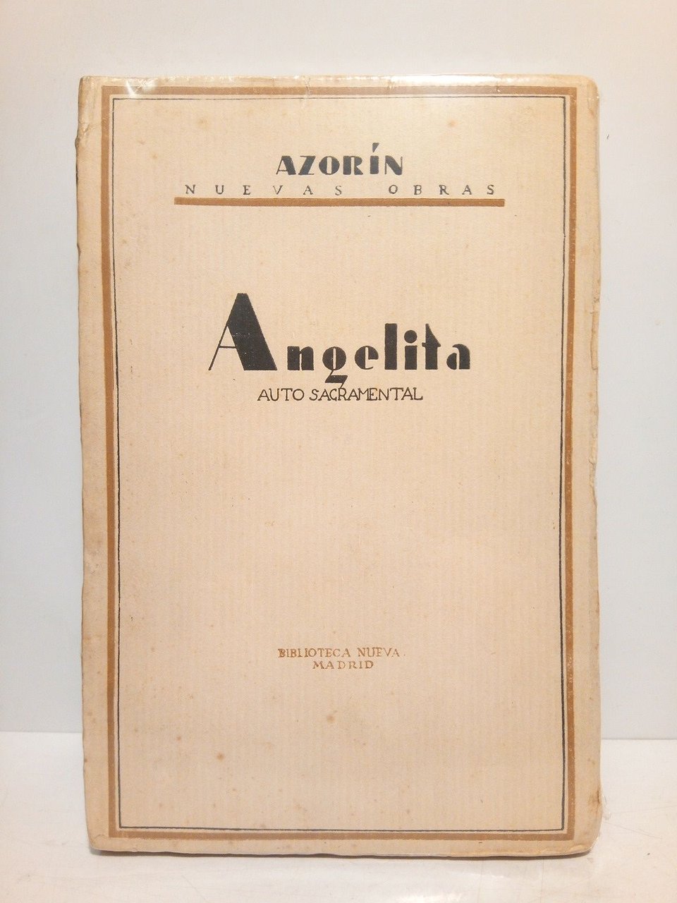Nuevas Obras: ANGELITA. (Auto sacramental)