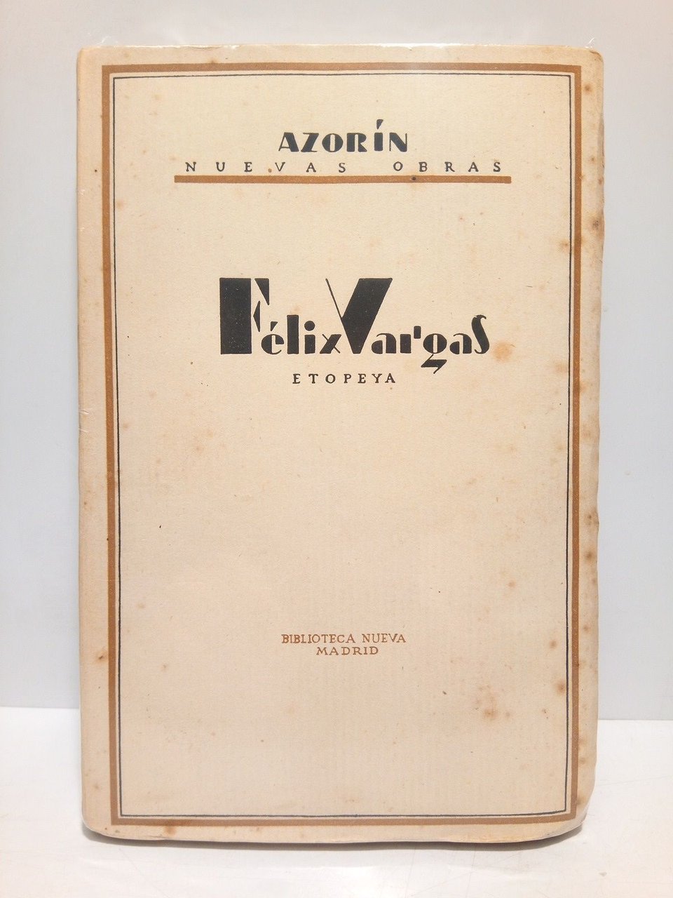 Nuevas Obras: FELIX VARGAS (Etopeya)