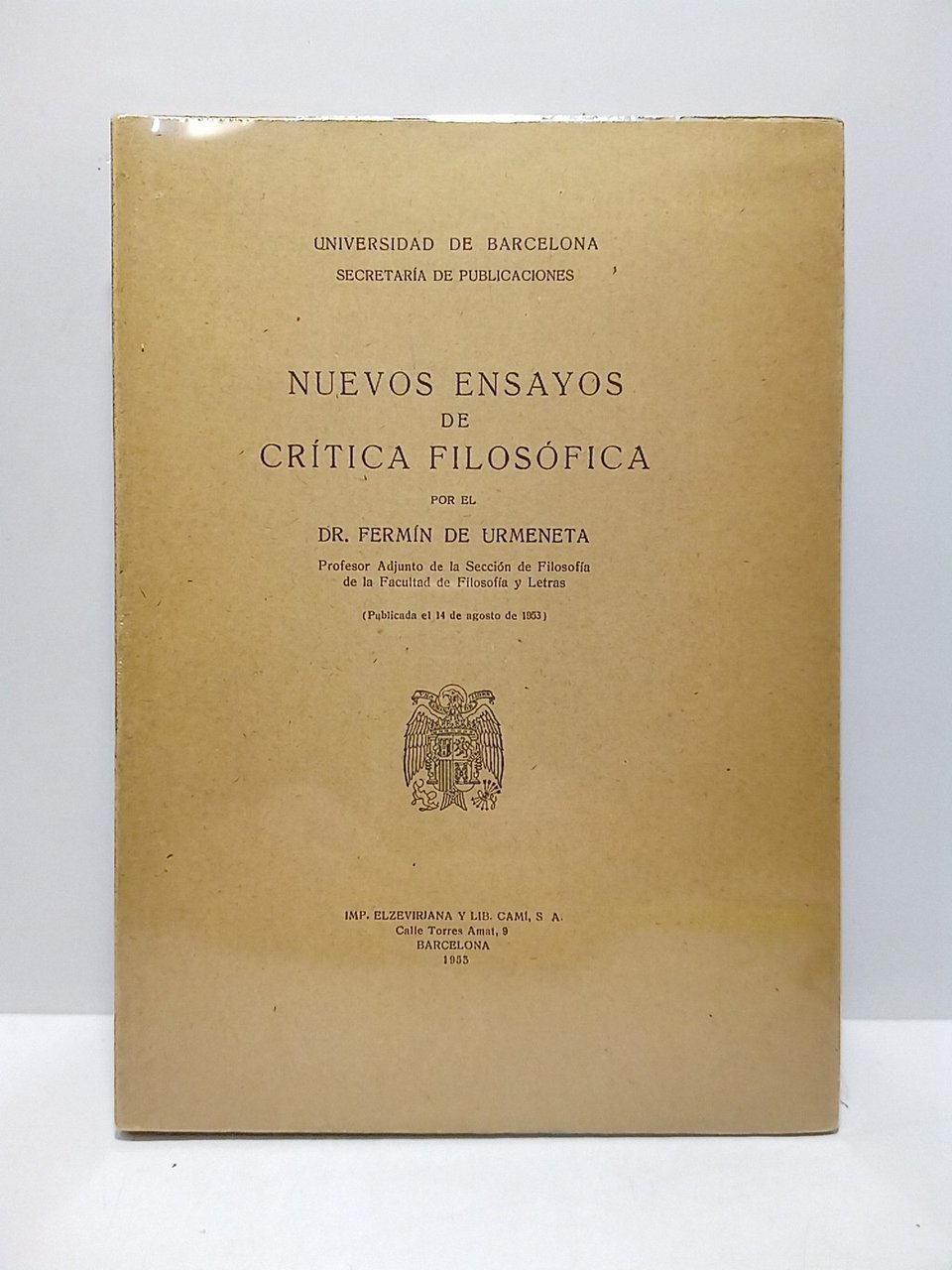 Nuevos ensayos de crítica filosófica | Immagine principale