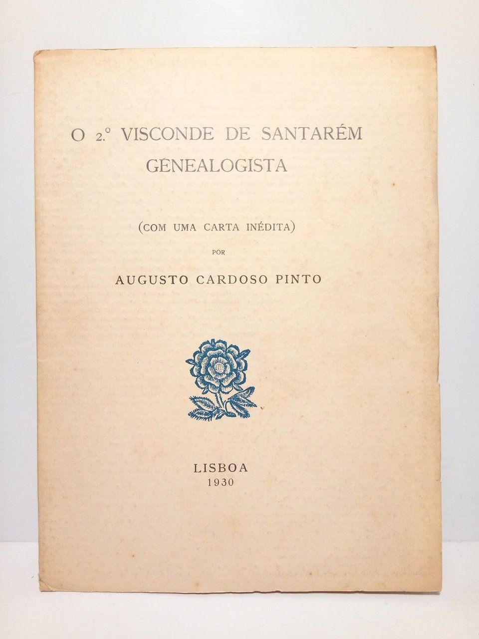 O 2.º Visconde de Santarem, genealogista (Com una carta inédita)