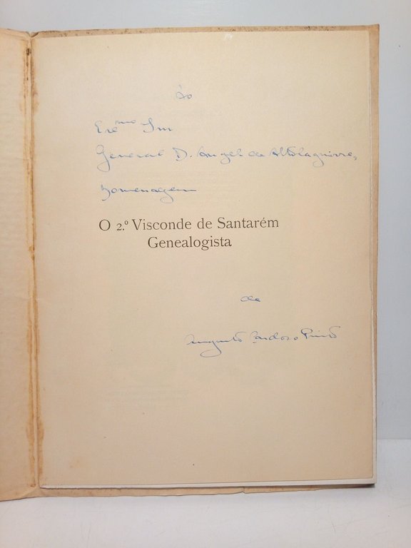 O 2.º Visconde de Santarem, genealogista (Com una carta inédita)