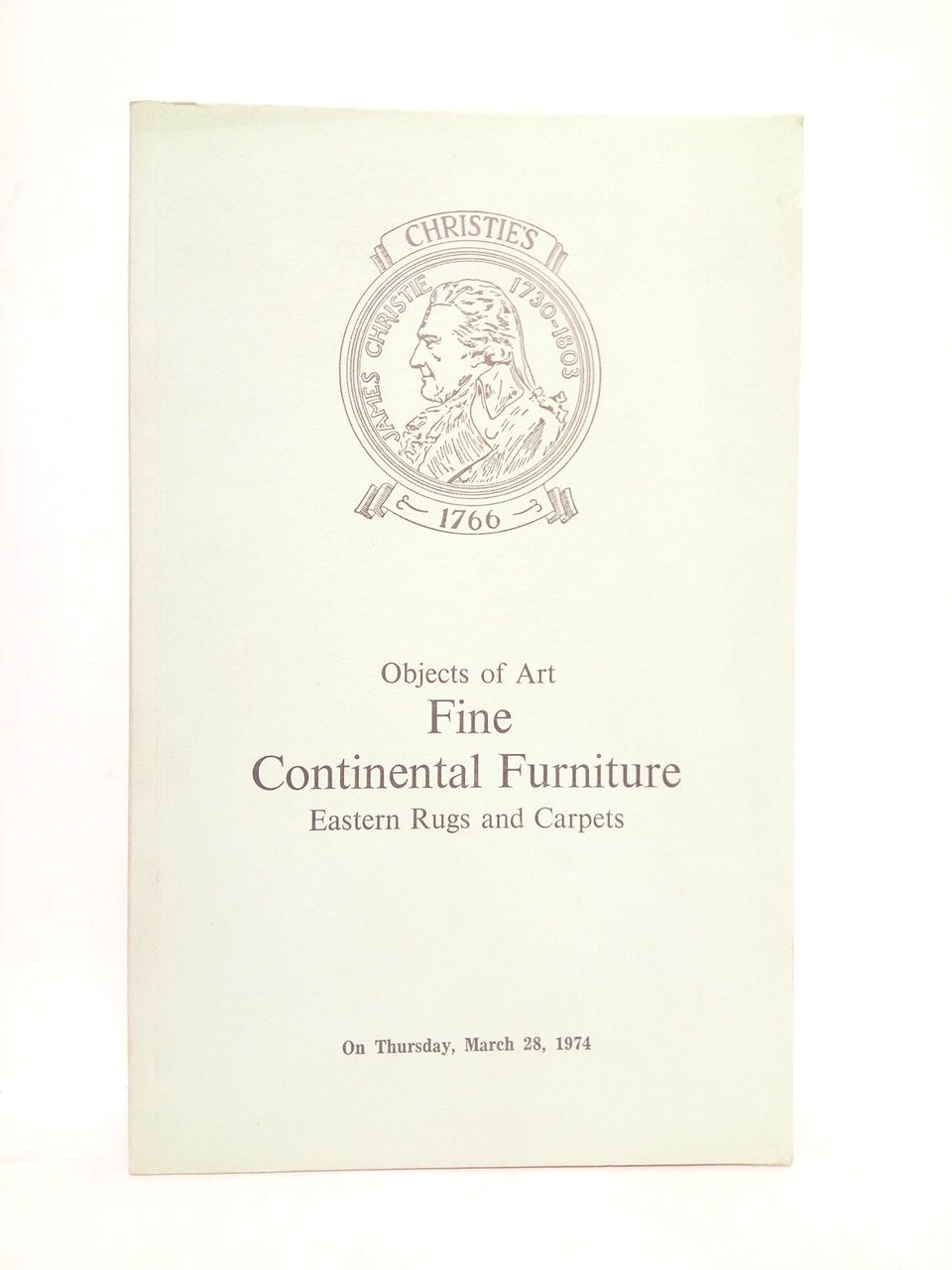 Objects of Art. Fine continental furniture. Eastern rugs and carpets. …