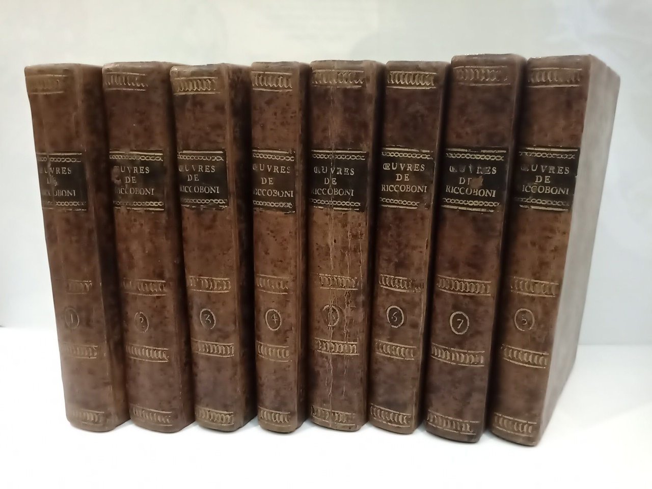 Oeuvres Complettes de Madame Riccoboni. [COMPLETA EN 8 VOLS.]