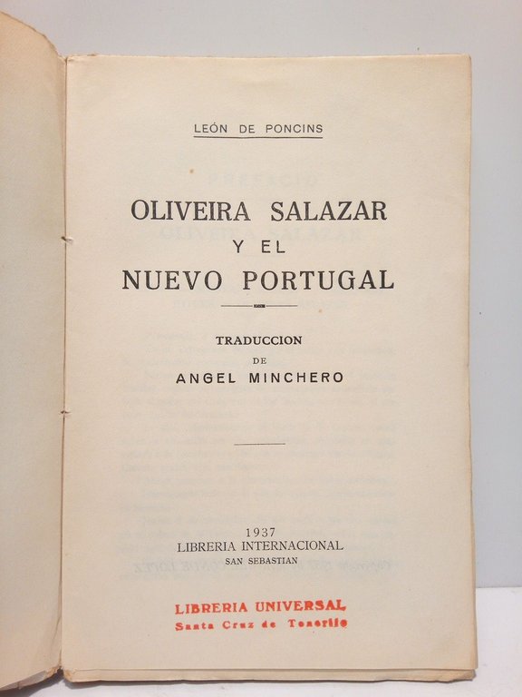 Oliveira Salazar y el Nuevo Portugal / Traducción de Angel … | Immagine Gallery 2