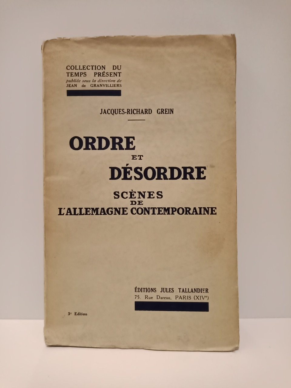 Ordre et désordre: Scènes de l'Allemagne contemporaine