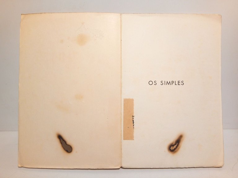 Os simples. (Poesías líricas)