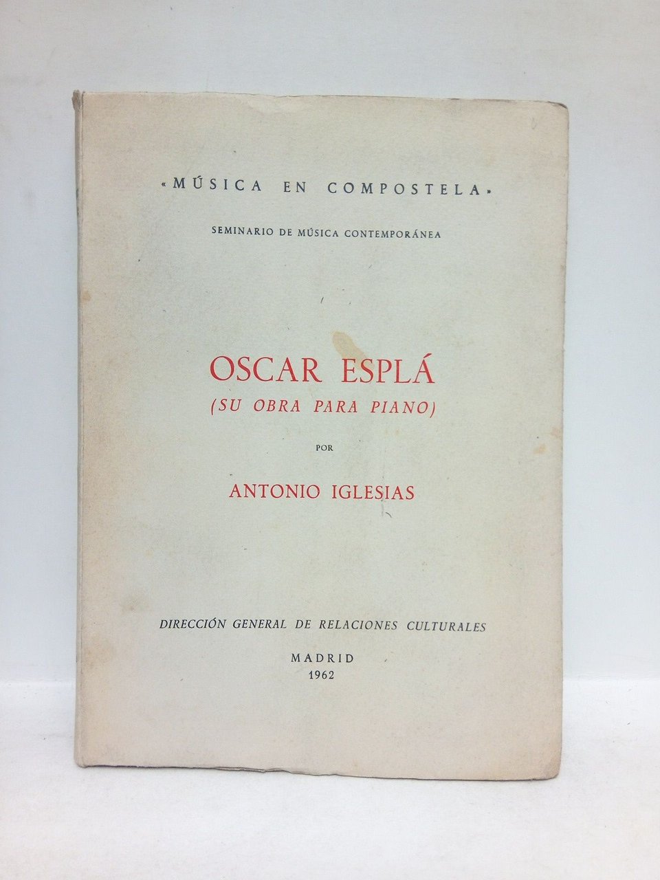 Oscar Esplá: su obra para piano