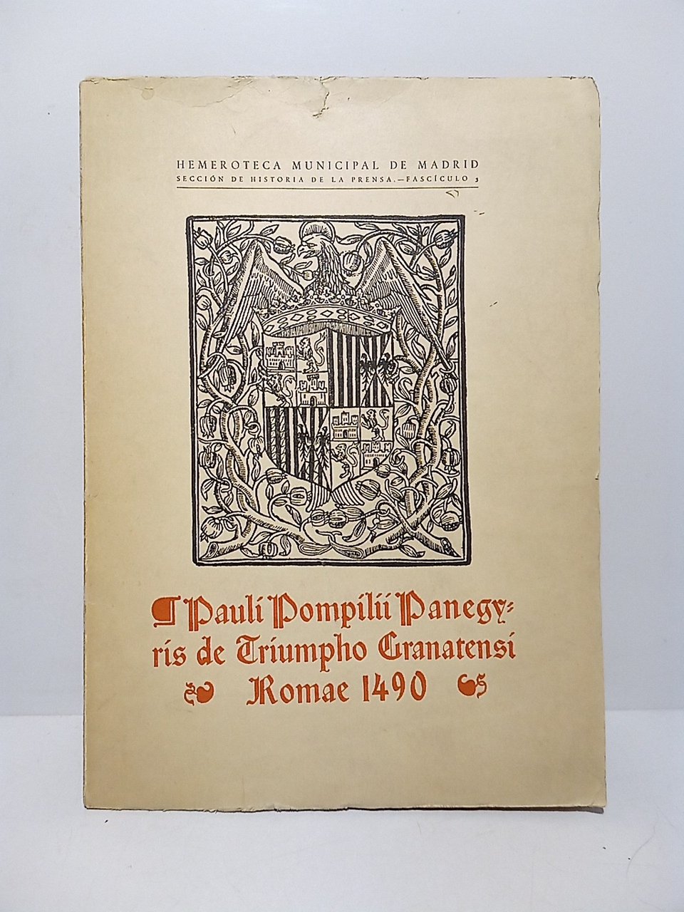 Panegírico del triunfo granatense (1492) | Immagine principale