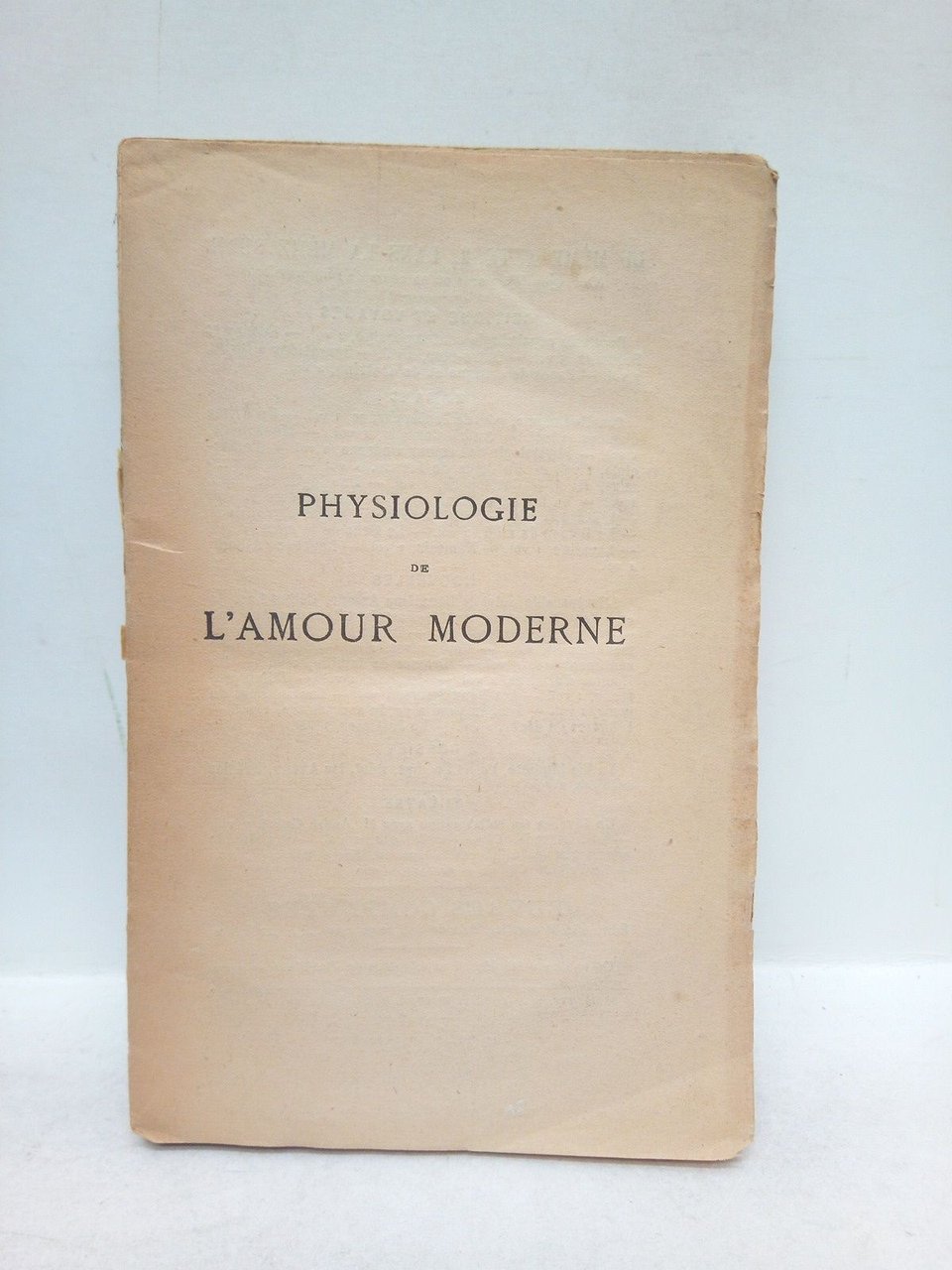 Physiologie de l'amour | Immagine principale