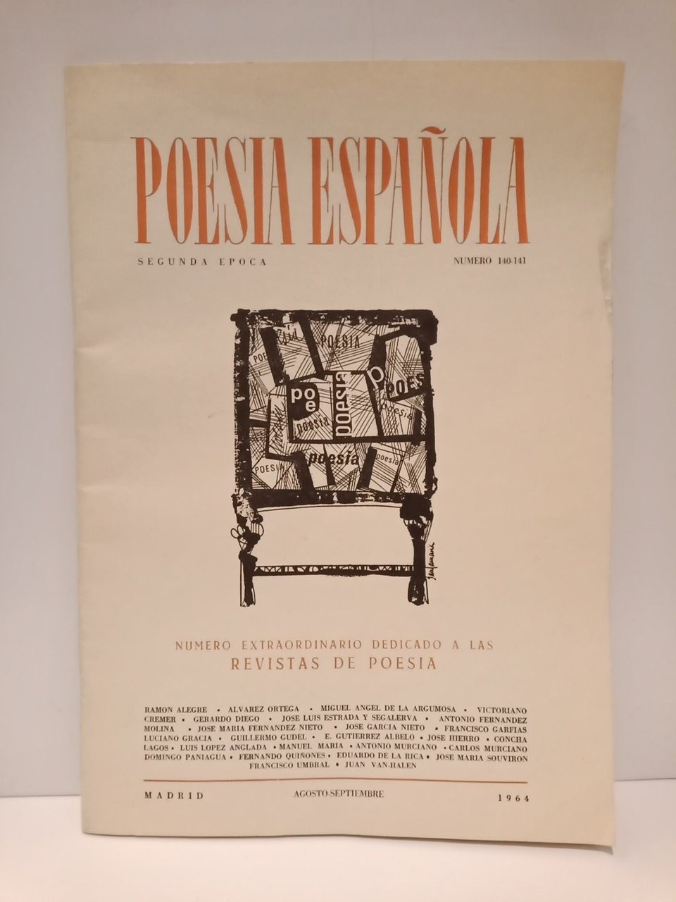 Poesía Española, Segunda época, Número 140-141 (Agosto-Septiembre 1964). Número extraordinario …