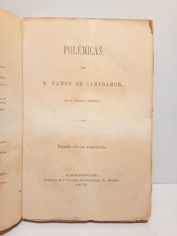 POLEMICAS (Polémicas con la Democracia a propósito de la fórmula …