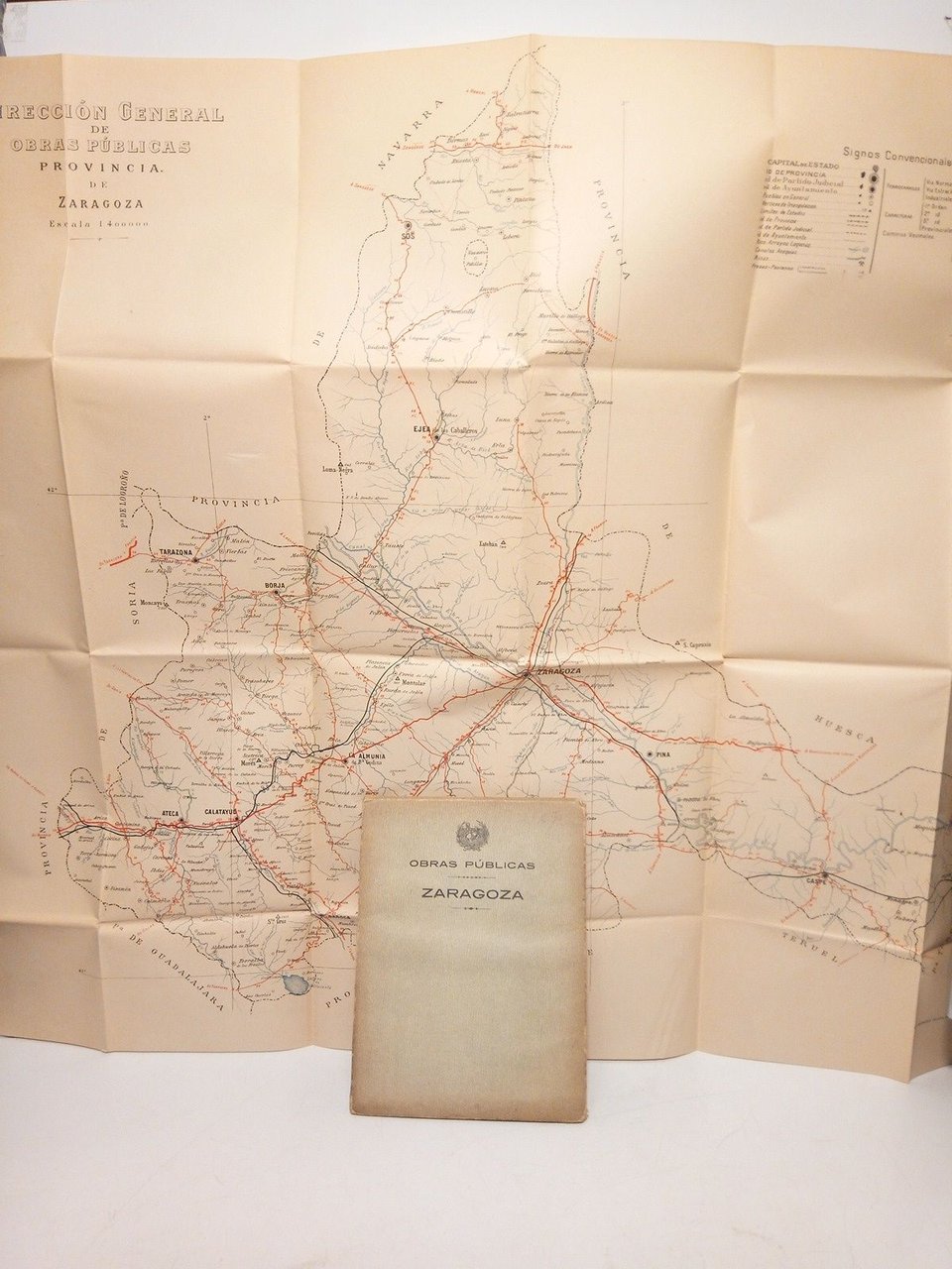 Provincia de Zaragoza [Mapa escala 1:400.000] | Immagine principale