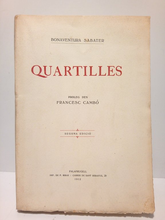 Quartilles / Proleg den FRANCESC CAMBO