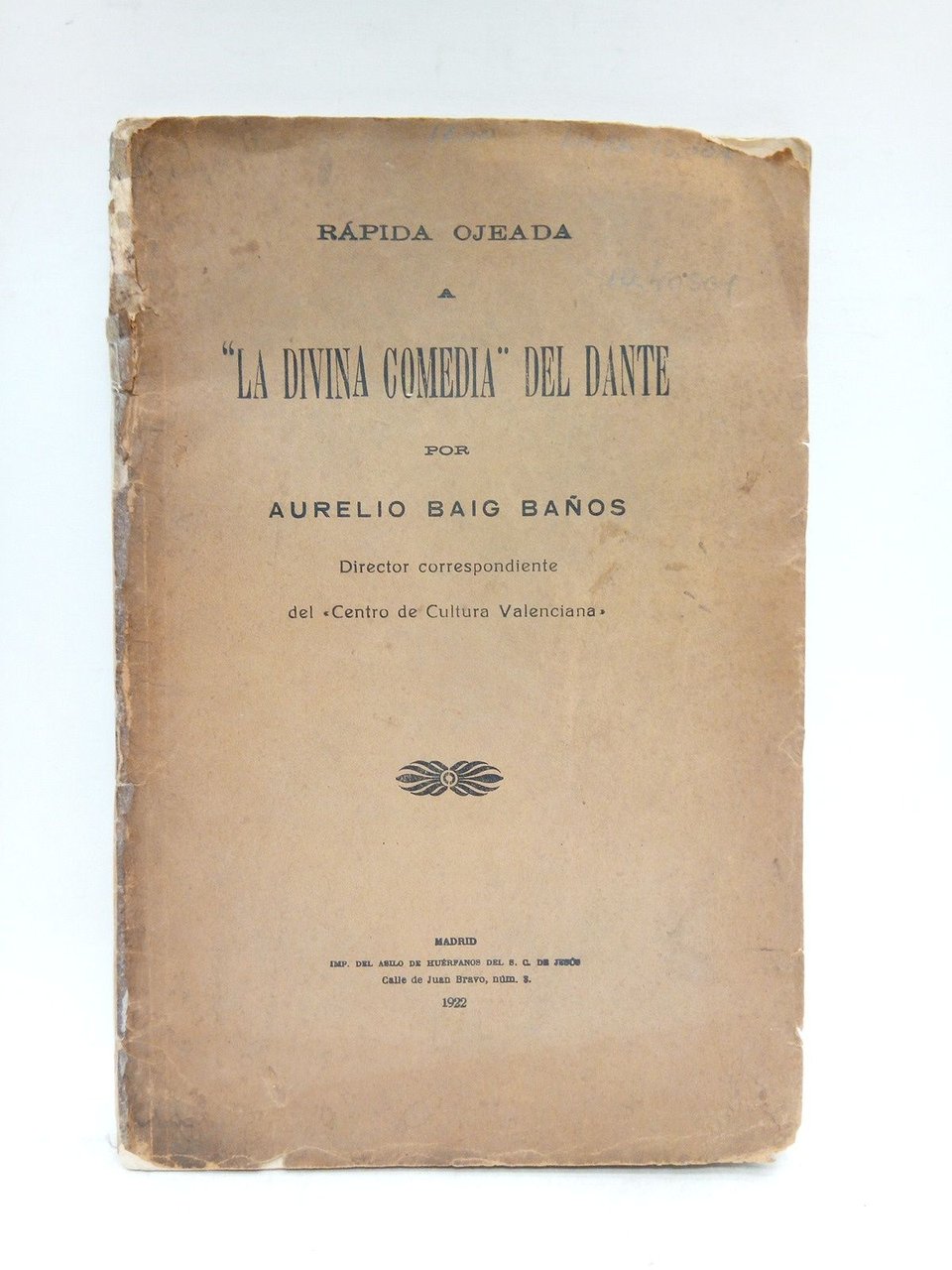Rápida ojeada a "La Divina Comedia" del Dante
