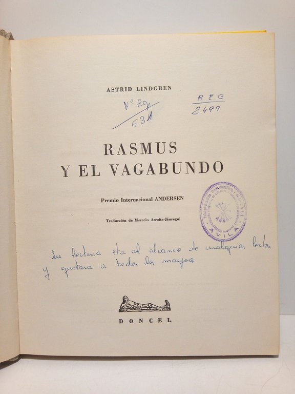 Rasmus y el vagabundo (Premio Internacional Andersen) / Traducción de …