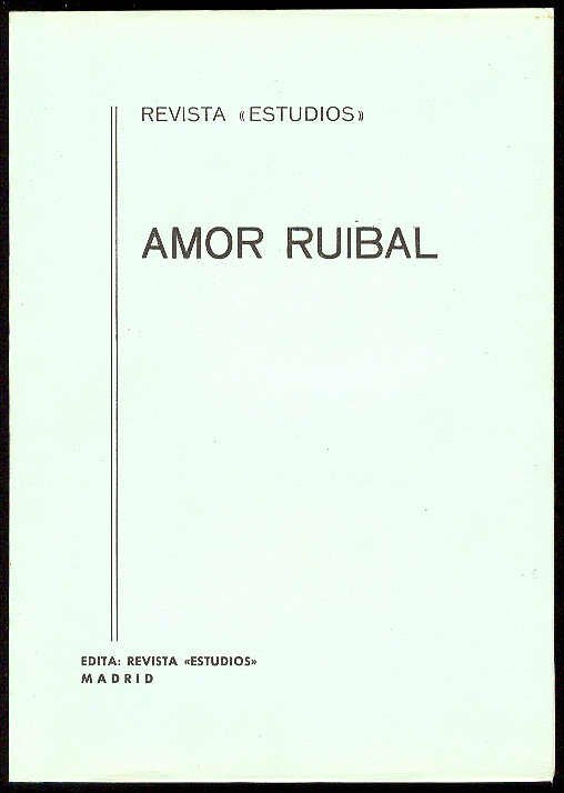Revista Estudios: AMOR RUIBAL / Colaboran en este libro: Amilio … | Immagine principale
