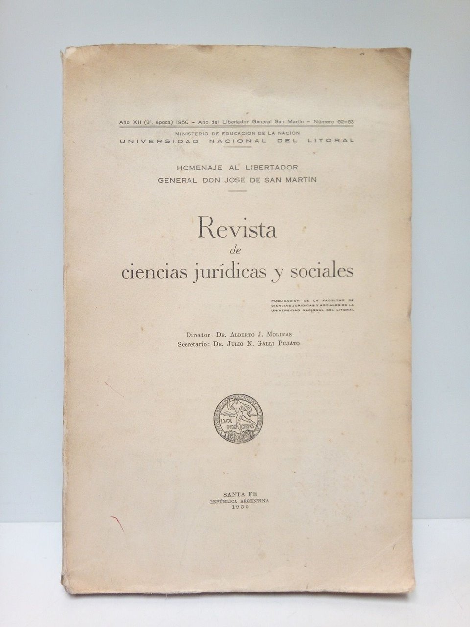 Santa Fe (Rep. Argentina), Año XII, 1950, Nº 62-63. [MONOGRAFICO]: …