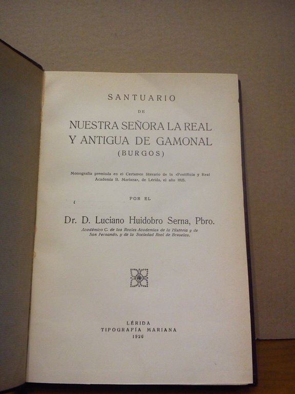 Santuario de Nuestra Señora la Real y Antigua de Gamonal, …