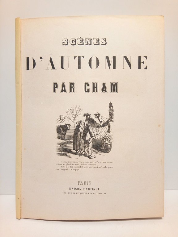 Scènes d'automne par. [Bonito álbum de 15 láminas xilográficas satíricas …