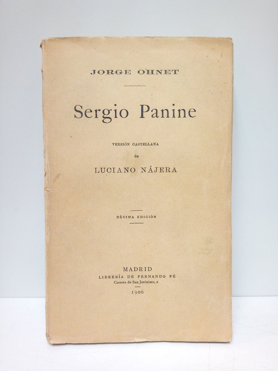 Sergio Paine / Versión castellana de Luciano Nájera