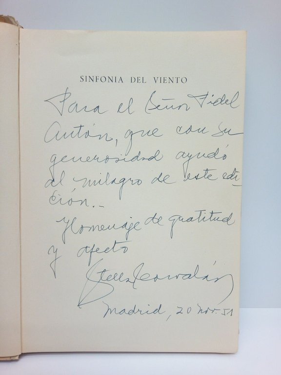 Sinfonía del viento. [Poesías]