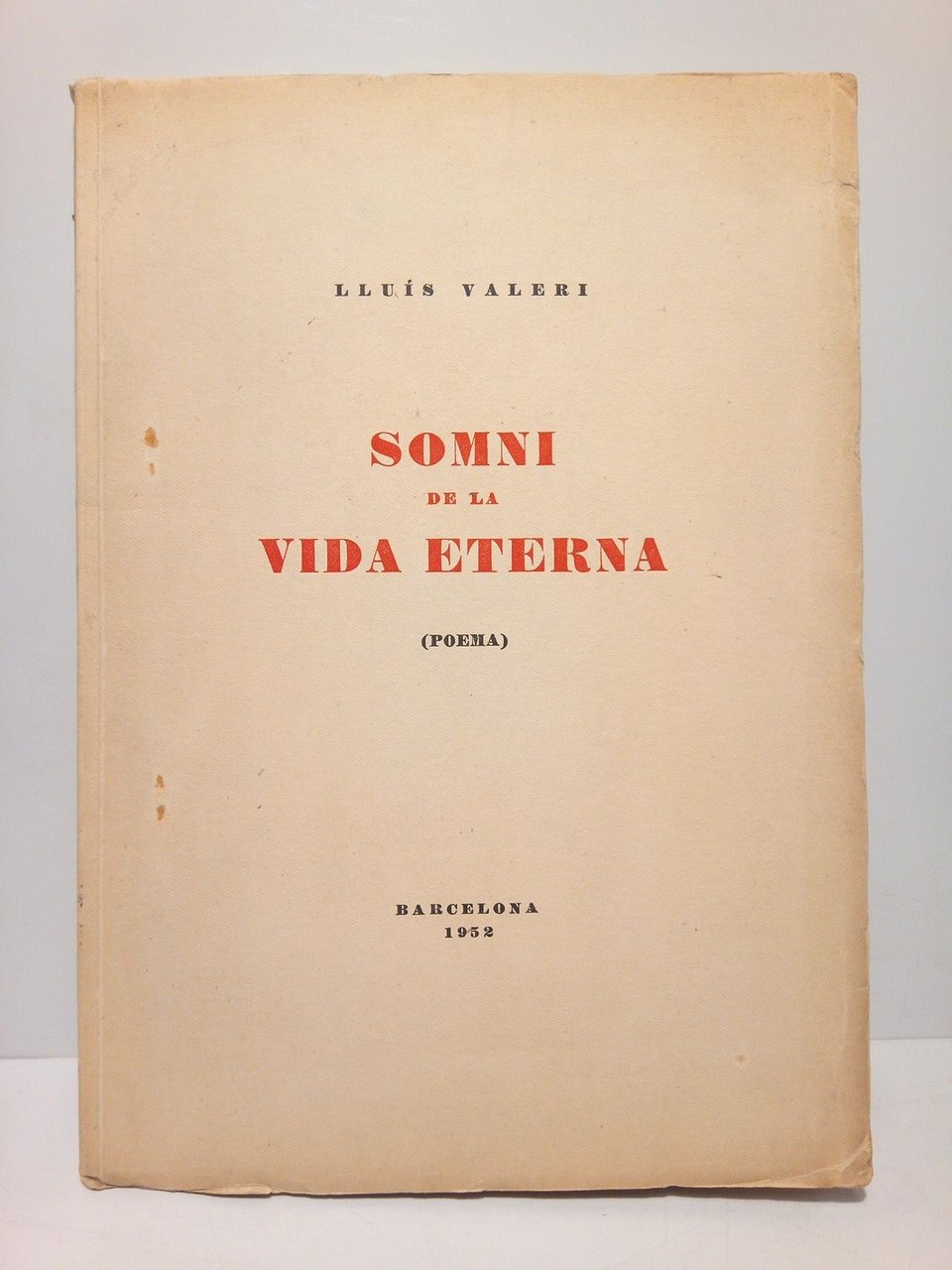 Somni de la vida eterna (Poesías) | Immagine principale
