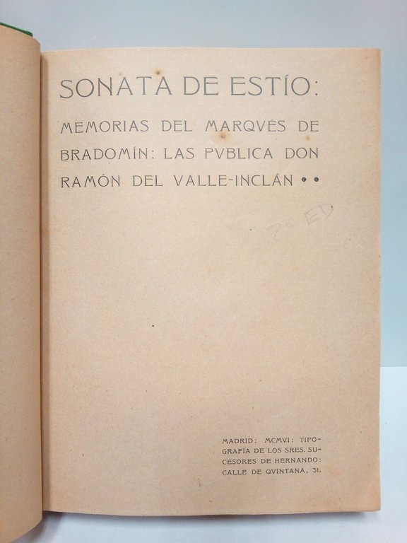 Sonata de Estío: Memorias del Marqués de Bradomín | Immagine Gallery 3