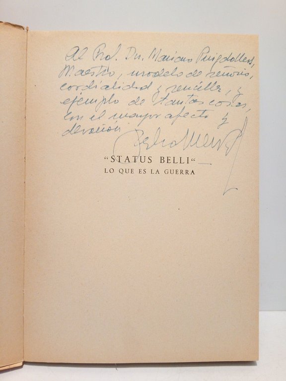 Status Belli: Lo que es la guerra / Prólogo de …