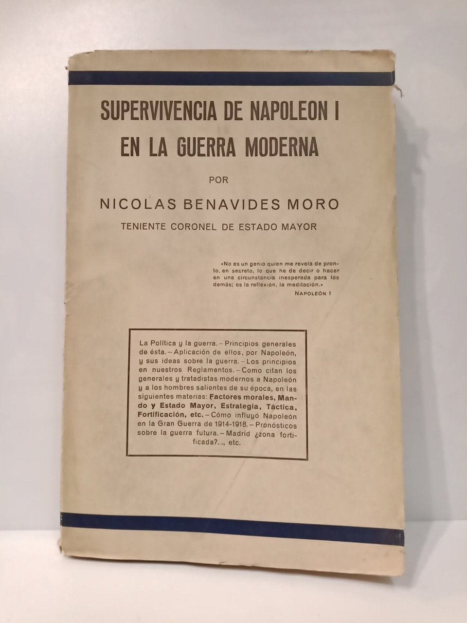 Supervivencia de Napoleón I en la guerra moderna / por …