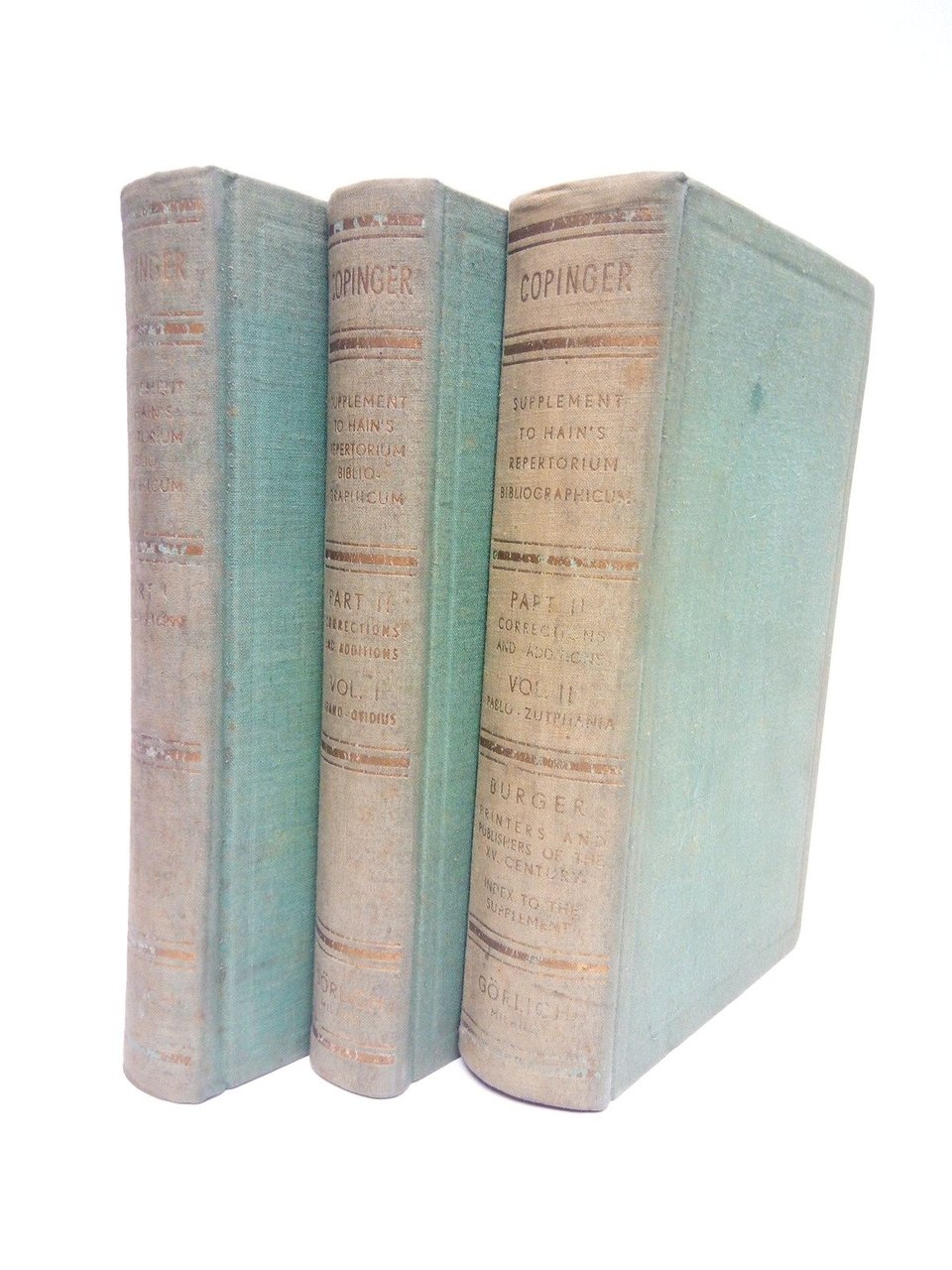 Supplement to Hain's Repertorium Bibliographicum. Or Collections towards a new …