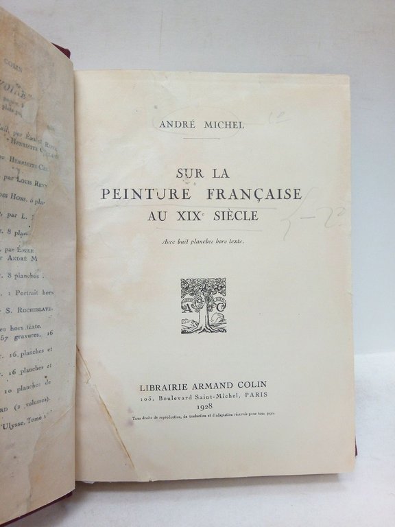 Sur la peinture française au XIX siècle