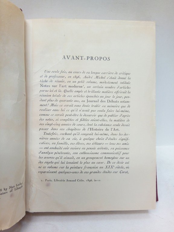 Sur la peinture française au XIX siècle