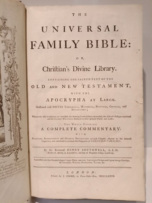 The Universal Family Bible: or, Christian's Divine Library. Containing [en … | Immagine Gallery 2