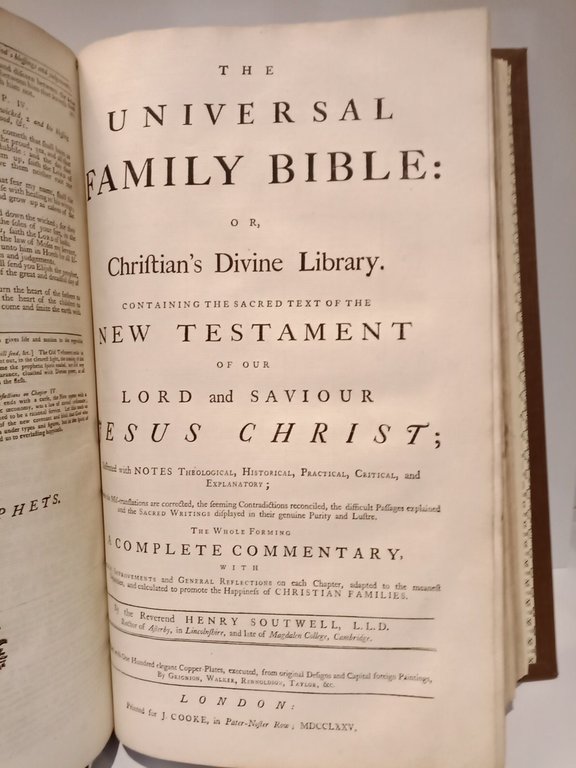 The Universal Family Bible: or, Christian's Divine Library. Containing [en … | Immagine Gallery 3