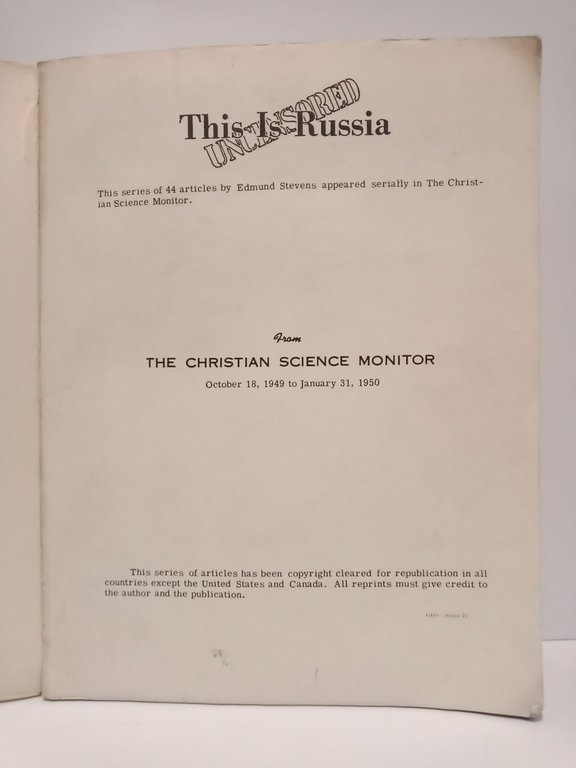 This is Russia (uncensored): This series of 44 articles by …