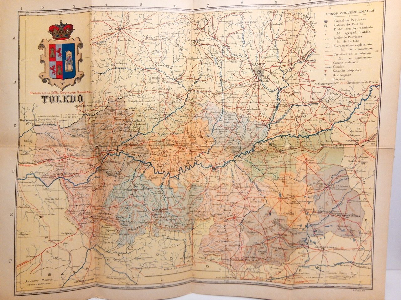 Toledo [Mapa de la Provincia en colores] / Revisado por … | Immagine principale