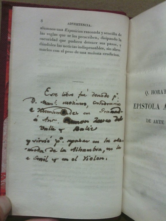 Traducción de la epístola de Horacio a los Pisones sobre …