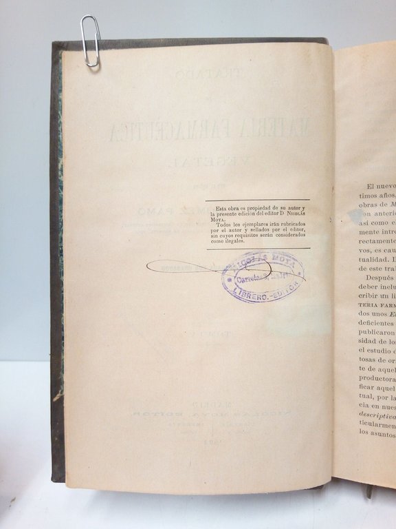 Tratado de materia farmacéutica vegetal. Obra Ilustrada con grabados. [2 … | Immagine Gallery 3