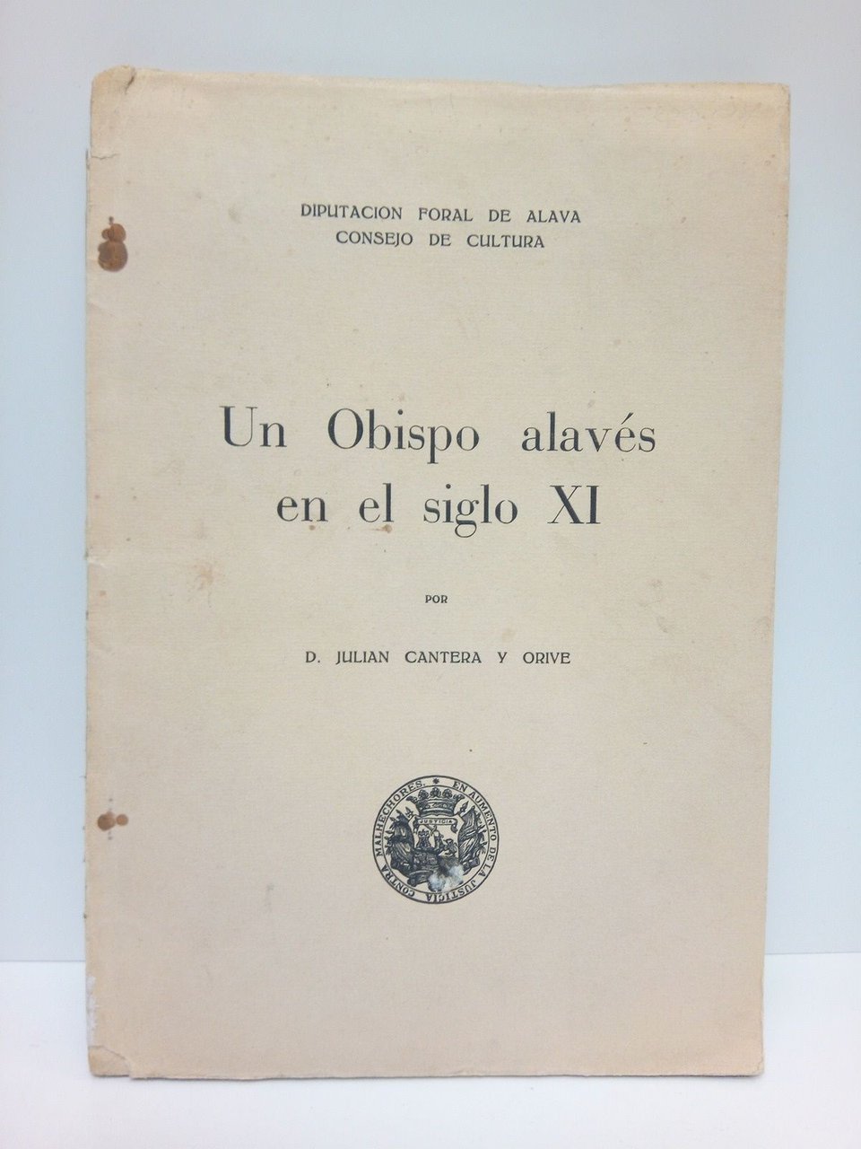 Un Obispo alavés en el siglo XI