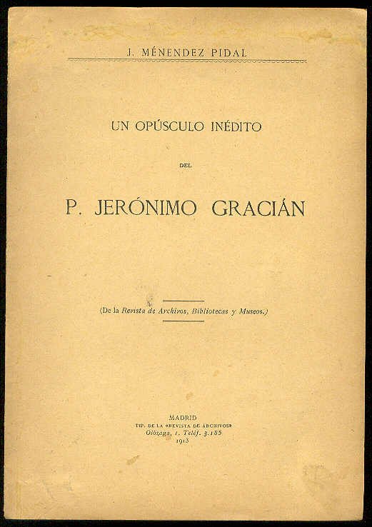 Un opúsculo inédito del P. Jerónimo Gracián: "Diálogo de un …