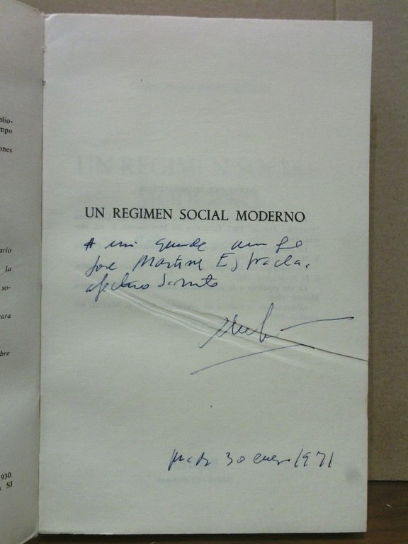 Un régimen social moderno: Reflexiones sobre la España actual