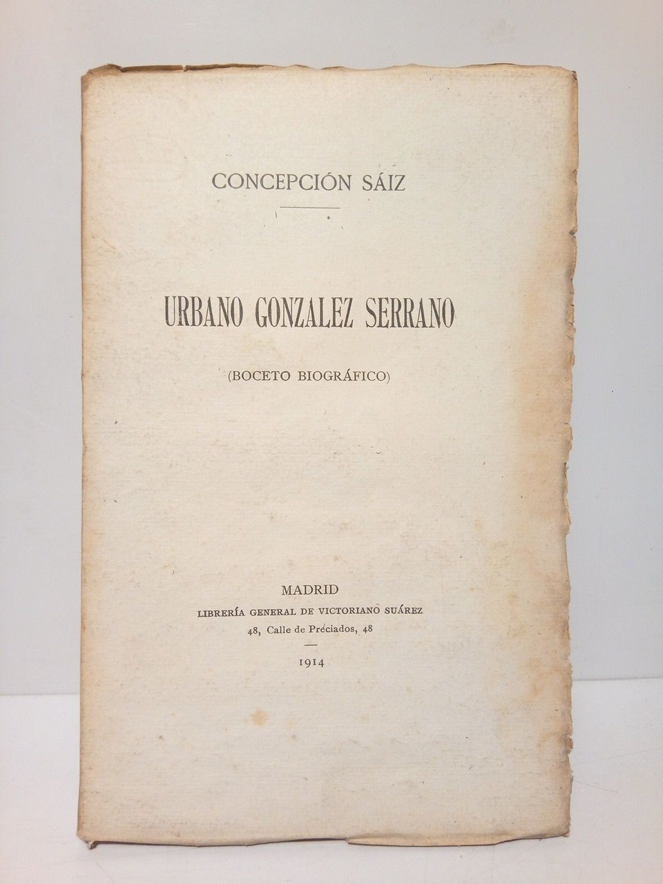 Urbano González Serrano (Boceto biográfico)