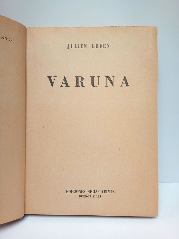 Varuna / Traducción de Pablo Palant | Immagine Gallery 2