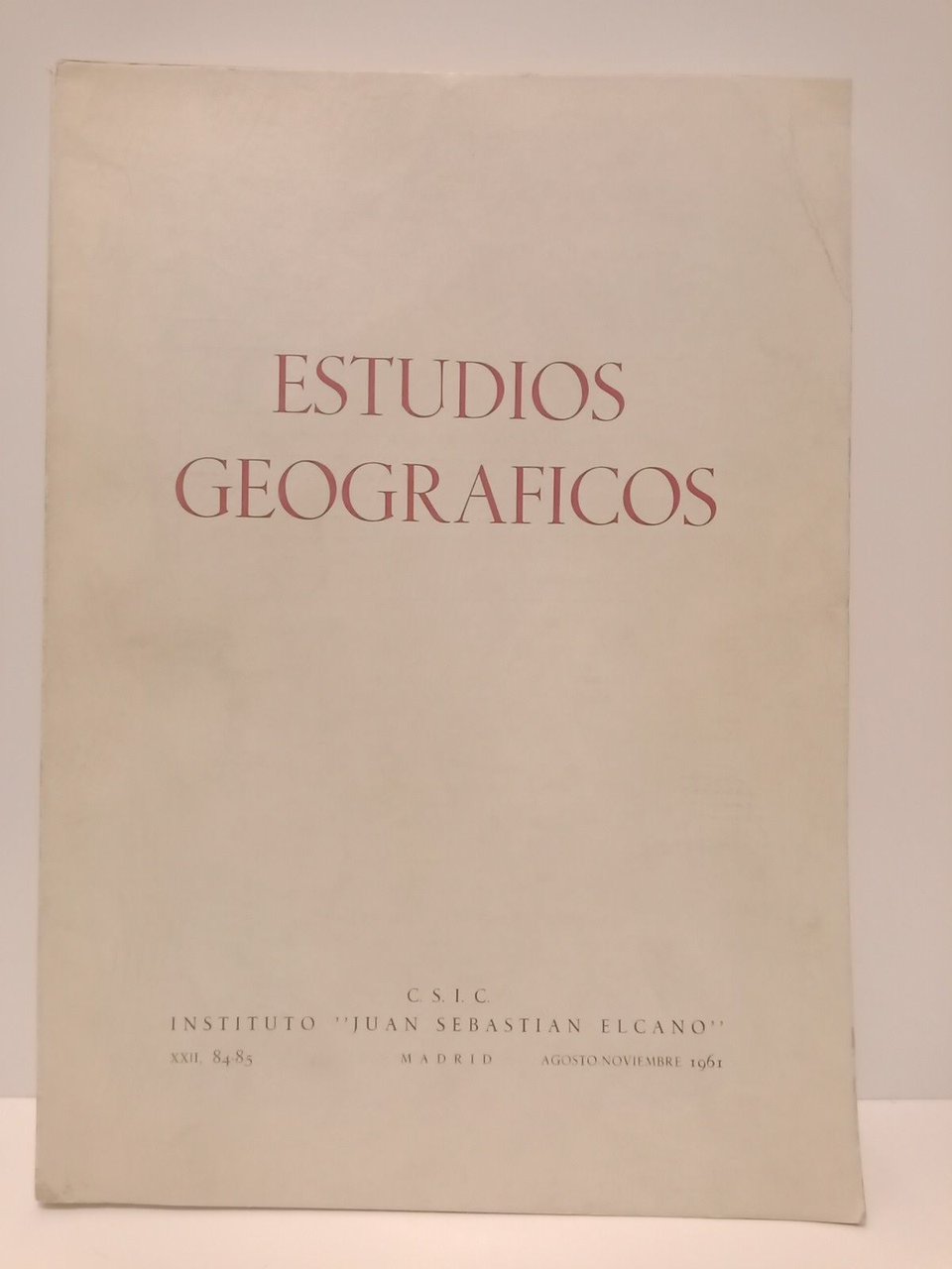 XXII, 84-85. Agosto-Noviembre 1961. [NUMERO ESPECIAL DEDICADO A MADRID] | Immagine principale